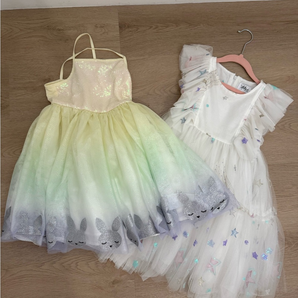 Lola + The Boy White Formal Dress and Zunie Easter Dress Size 6